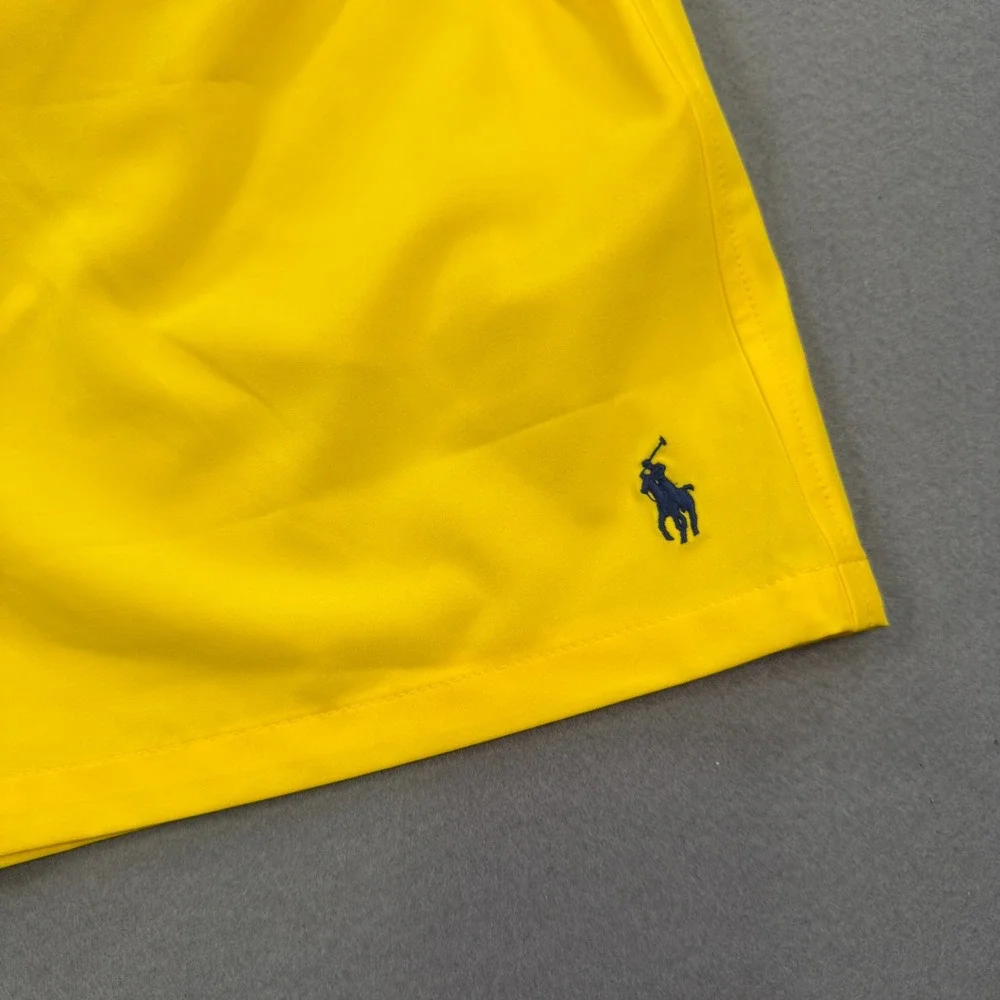 Polo Ralph Lauren Mens XXL Yellow Traveler Swim Trunks NWT